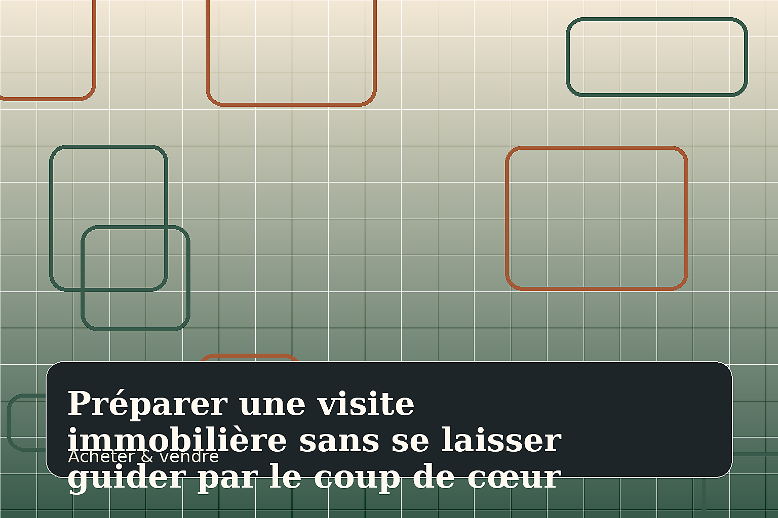 Préparer une visite immobilière sans se laisser guider par le coup de cœur
