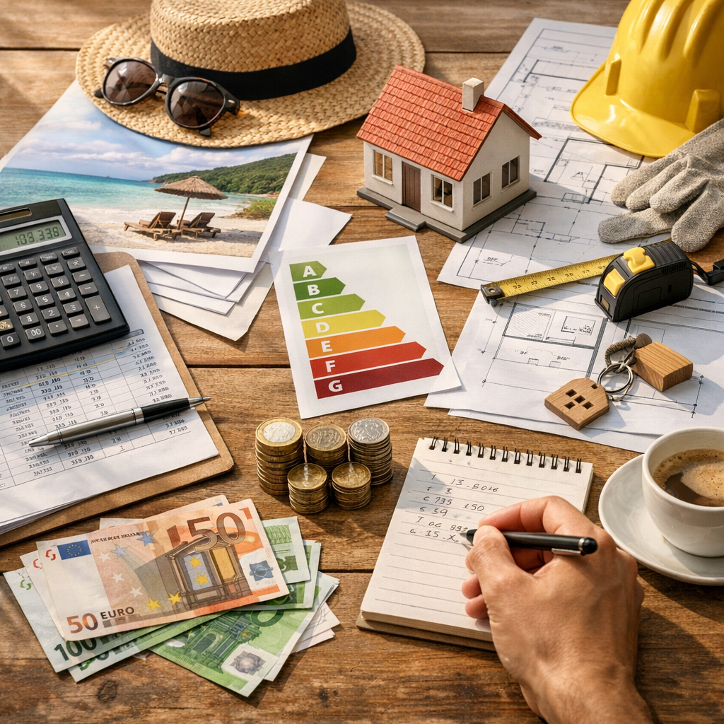 Cas chiffré complet&nbsp;: crédit, vacance, travaux DPE et cash-flow mensuel