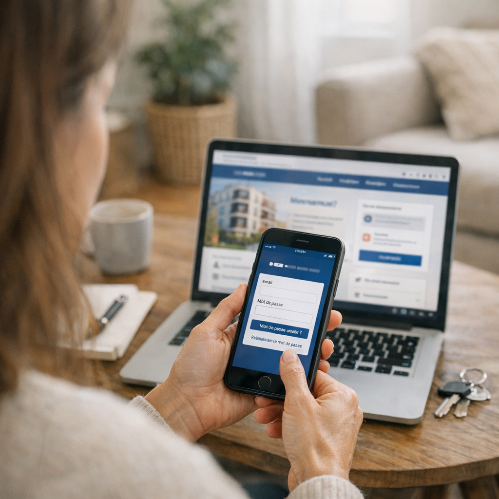 Première connexion, application MyFoncia et mot de passe oublié