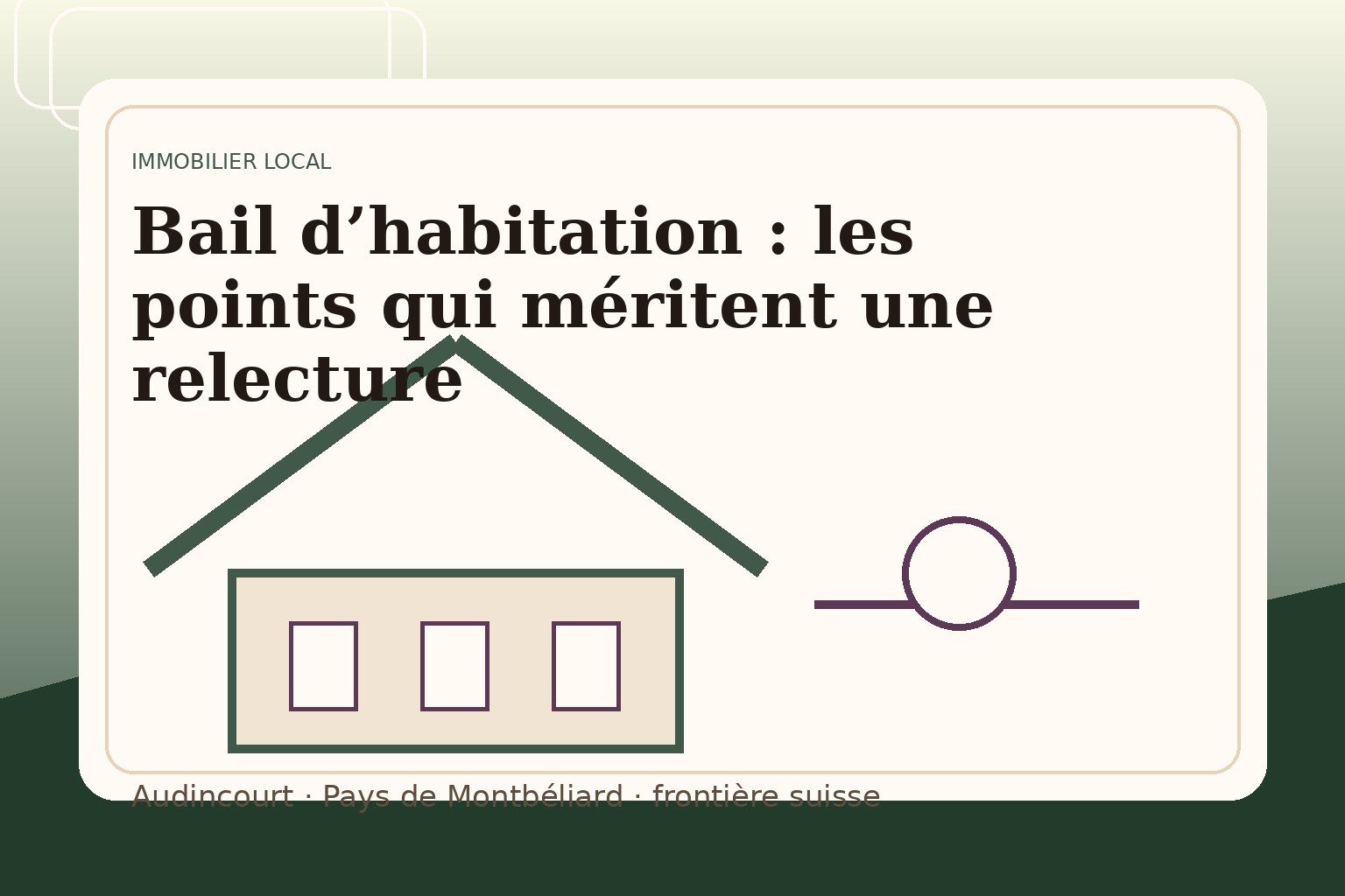Bail d’habitation : les points qui méritent une relecture