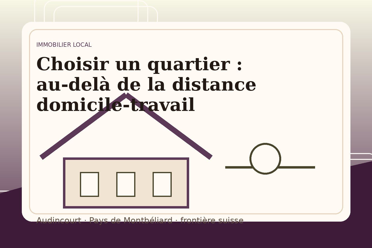 Choisir un quartier : au-delà de la distance domicile-travail