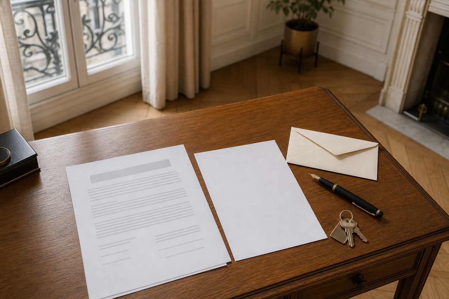 Ce Modèle de Lettre de Résiliation de bail indique 1 mois de préavis