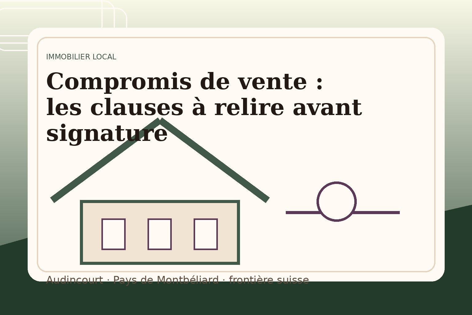 Compromis de vente : les clauses à relire avant signature